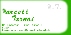 marcell tarnai business card